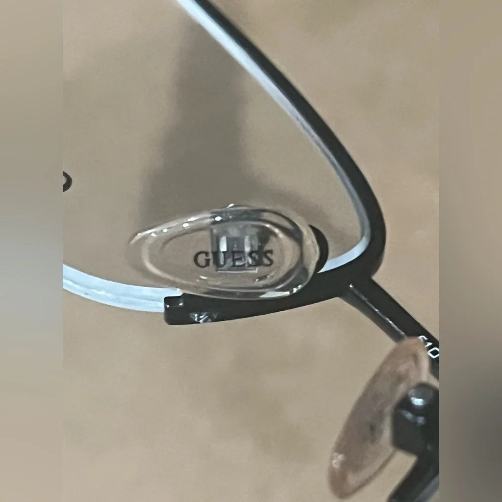 GUESS Leopard Eyeglasses GU1651 GRN Frames Half Rimless 51‎ 18 135 Flex Hinge.